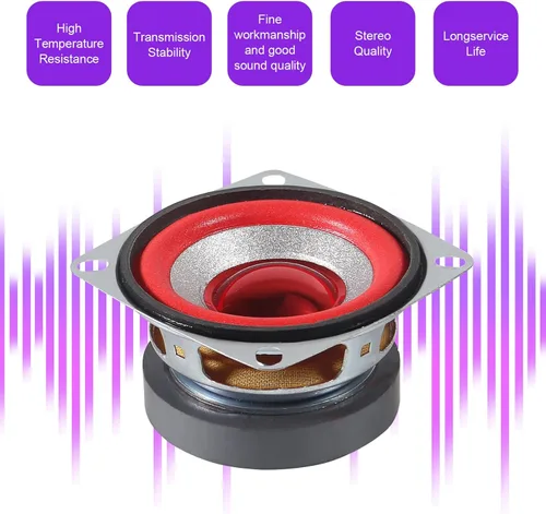 Miniatura 3 de Paquete de 4 altavoces de audio de rango completo de 4 ohmios 5 W, altavoz estéreo de graves compatible con Arduino Paquete de 4