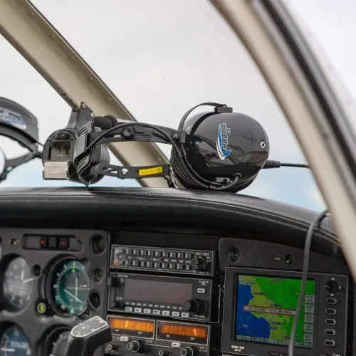 Miniatura 6 de Rugged Air RA200 auriculares para pilotos de aviación general, color negro