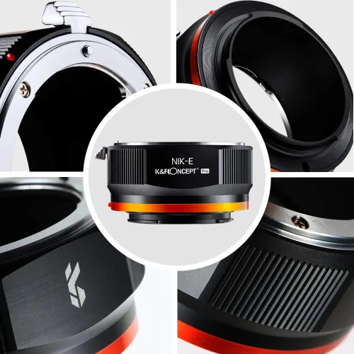 Miniatura 8 de K&F Concept Adaptador de montaje de lente compatible con Nikon AI Nikkor F Mount Lens a NEX Mount Cámara para Sony A6000 A6400 A7II A5100 A7 A7RIII