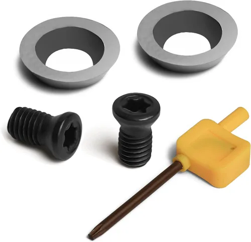 Miniatura 14 de Juego de dos piezas de hoja redonda con punta de carburo TCT de 0.350x0.079 in-30° para herramientas de ahuecamiento.