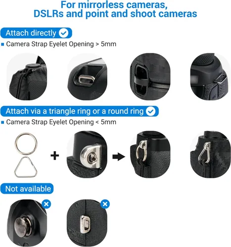 Miniatura 2 de Correa de muñeca para cámara con liberación rápida, correa de mano ajustable para cámara Canon EOS R8 R10 R50 R5 R6 Mark III II V R7 T7i ZS99