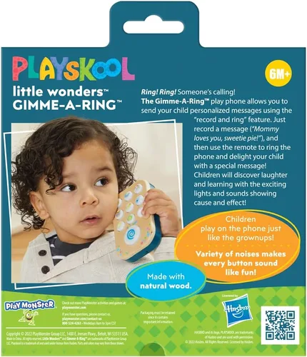 Miniatura 3 de Playskool Little Wonders Gimme-A-Ring - Teléfono de juguete - Deja mensajes telefónicos para bebé - A partir de 6 meses