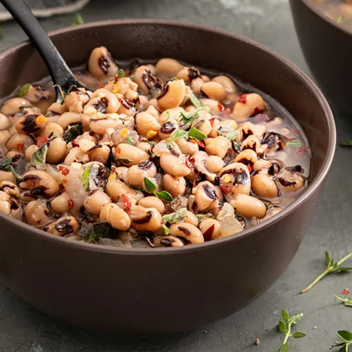 Miniatura 8 de Rani Black Eyed Peas, Guisantes de Carita Secos (Lobhia) 400oz (25lbs) 11.36kg Caja a Granel ~ Completamente Natural Vegano Kosher Apto