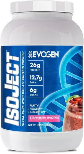 Miniatura 10 de Evogen Isoject - Aislado de proteína de suero Proteína de suero en polvo ultra pura con enzimas encendedoras, BCA y EAA Absorción y recuperación