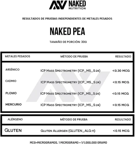 Miniatura 5 de Naked Nutrition - Proteína de chícharo aislado de granjas norteamericanas, 5 libras
