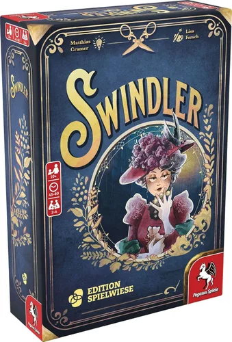 Swindler – Juego de mesa de Pegasus Spiele – 2 – 4 jugadores – 45 – 60 minutos de juego – Juegos para la noche de juegos – Adolescentes y adultos a