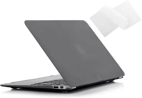 Miniatura 13 de Funda rígida con superficie suave Ruban 2 en 1 y cubierta para teclado para Macbook Air de 13.3 pulgadas Modelos: A1369 / A1466, Negro