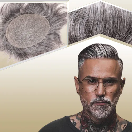 Tupé de cabello humano europeo para hombres, suave encaje suizo completo, sistema de reemplazo de cabello, extensiones de cabello de 10 x 8 1B