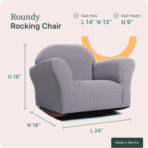 Miniatura 2 de KEET Roundy - Silla para niños, silla combinada con funda, color marrón