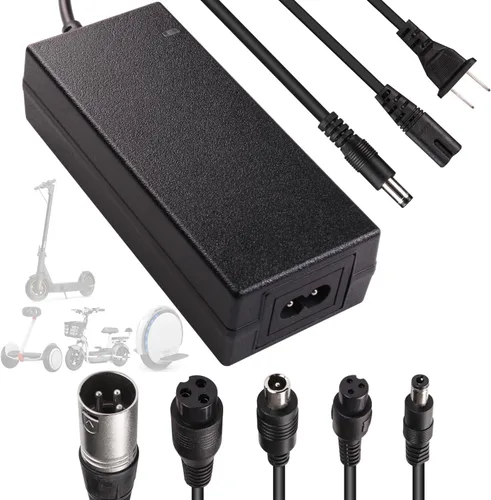 Cargador de 42V 2A con 6 enchufes universal para batería de iones de litio de 36V, reemplazo rápido para maquinilla de afeitar, Jetson, Voyage,