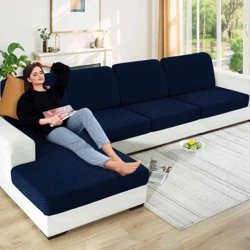 Miniatura 21 de YEMYHOM 【Liquidación】 Fundas Elásticas para Cojines de 1 Pieza, Fundas de Cojín de Asiento para Sofá y Silla, Funda Suave de Sofá de Repuesto