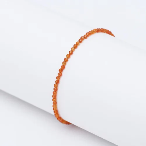 Miniatura 116 de Gempires - Pulseras de cuentas de piedras preciosas hechas a mano, ligeras, de cristal, para uso diario, hipoalergénicas, de 8 pulgadas, chapadas