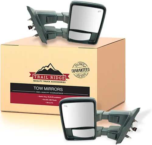 Miniatura 28 de Trail Ridge Juego de espejos de remolque de 2 piezas para el lado del conductor y del pasajero compatible con Ford F-150 FO1320479 FO1321479
