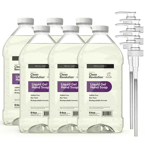 Miniatura 19 de Clean Revolution Jabón de manos en gel líquido, líquido sedoso rico, espuma rápida, enjuague rápido, contiene aceites esenciales reales