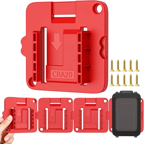 Miniatura 13 de Soporte de montaje de batería compatible para baterías Makita de 18V, colgador de montaje en pared para BL1860 BL1850 BL1840 BL1830, organiza tu