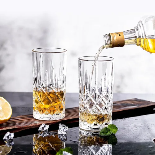 Miniatura 3 de Highball Glasses Collins - Juego de 6 vasos altos de 14 onzas, cristalería para bebidas, agua, cerveza, refrescos