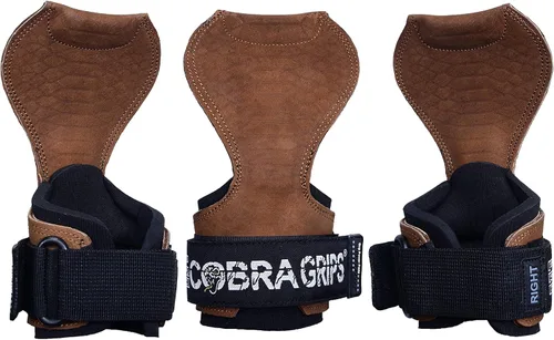 Miniatura 26 de Cobra Grips Weight Lifting Gloves with Adjustable Neoprene Padded Wrist Wraps - Heavy Duty Alternative to Power Lifting Hooks for Deadlifts