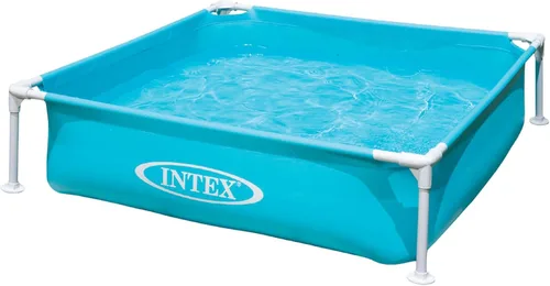 Intex - Piscina infantil miniatura de vinilo duradero de 4 pies x 12 pulgadas, piscina sobre el suelo para niños y enseñanza para bebés de 3 años en