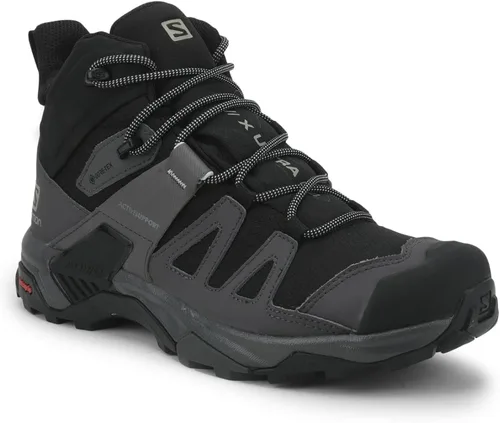 Miniatura 4 de Salomon Botas de senderismo X Ultra 4 Mid Gore-tex para hombre, Gris Negro, M