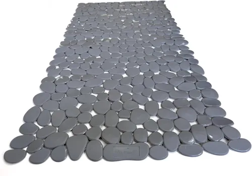 Miniatura 16 de Alfombra antideslizante para bañera y ducha "Pebbles" de 27 x 14 pulgadas, ovalada, no tóxica, segura, limpia, lavable a máquina, agarre y drenaje