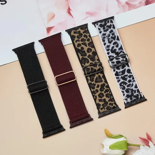 Miniatura 8 de Paquete de 4 correas elásticas Solo Loop compatibles con Apple Watch de 1.496 pulgadas, 1.575 pulgadas, 1.614 pulgadas, 1.654 pulgadas, 1.732