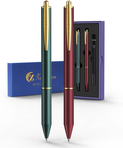 Bolígrafos Zalantan 0.5MM retráctiles de gel metálico, bolígrafo elegante de metal premium, cañón agradable, bolígrafos de escritura suave, tinta