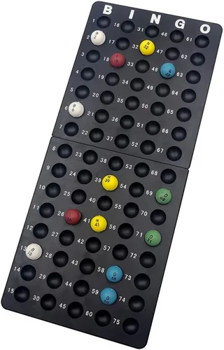 Miniatura 2 de Yuanhe Soporte para bolas de bingo - Bandeja de bolas de bingo de 3/5 pulgadas para fiestas, noches de juego familiares