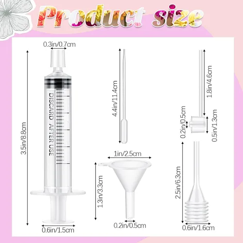Miniatura 2 de Geiserailie Kit de 25 piezas de bomba de recarga de perfume, dispensador de perfume, incluye embudos, bombas dispensadoras, jeringas, goteros