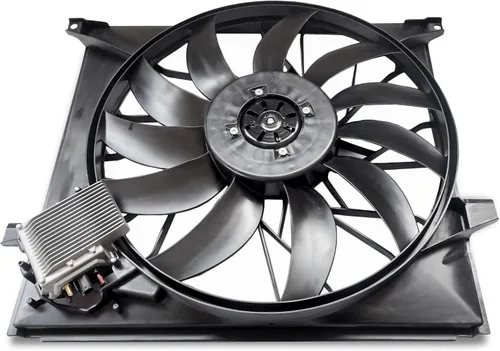 Miniatura 8 de PartsFlow Conjunto de ventilador de enfriamiento del radiador para BMW E46 325i 328i 330i 17117561757