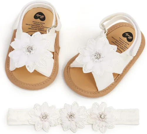 Miniatura 6 de Zapatos planos Mary Jane para bebés y niñas, con lazo, floral, princesa, vestido de boda, zapatos suaves para recién nacidos, cuna para primeros
