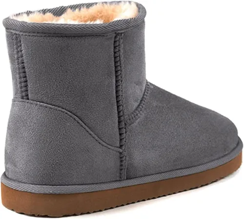 Miniatura 4 de Zizor Pantuflas cortas acogedoras para mujer, cálidas, de invierno, con forro mullido