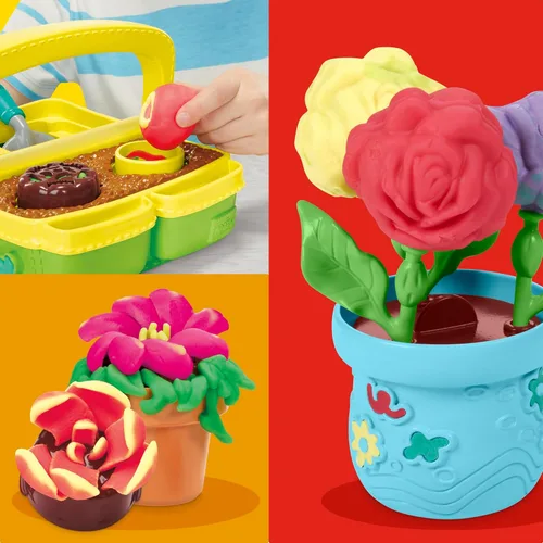 Miniatura 3 de Play-Doh Juego de juguetes de jardín de flores florecientes, juego de simulación de naturaleza, artes y manualidades para niños, regalos de relleno