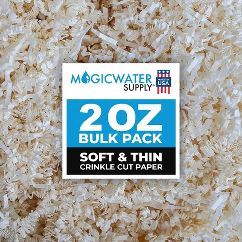 Miniatura 16 de MagicWater Supply - 2 oz - Negro - Relleno de papel de corte arrugado suave y fino ideal para envolver regalos, relleno de cestas, cumpleaños