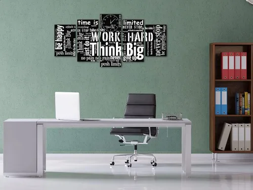 Miniatura 3 de Biufo Arte de Pared con Citas Inspiradoras Lienzo Impreso Blanco y Negro Palabras Motivacionales Imagen para Sala de Estar Dormitorio Oficina
