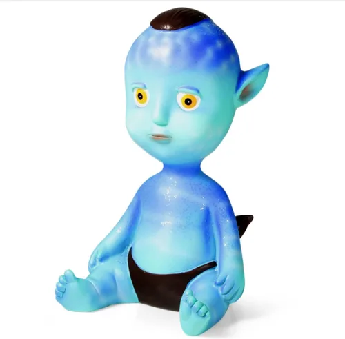 Miniatura 11 de Juguetes de peluche, lindo peluche de Aniaml en pañalero, muñeca kawaii Na'vi, regalos de cumpleaños de Navidad, perfecto para niños, niñas, Azul