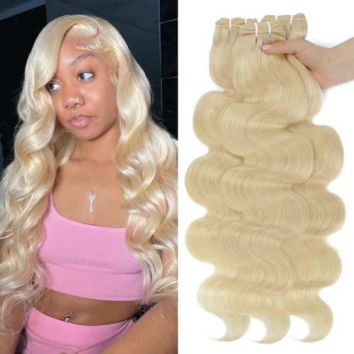 Miniatura 25 de DMKEEP Extensiones de cabello humano ondulado con cierre, 12, 14, 16+10 pulgadas, 100% cabello virgen brasileño sin procesar, 3 paquetes con cierre