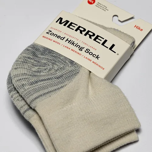 Miniatura 4 de Merrell Men's and Women's Zoned Cushioned Wool Hiking Ankle Socks-Breathable Arch Support
