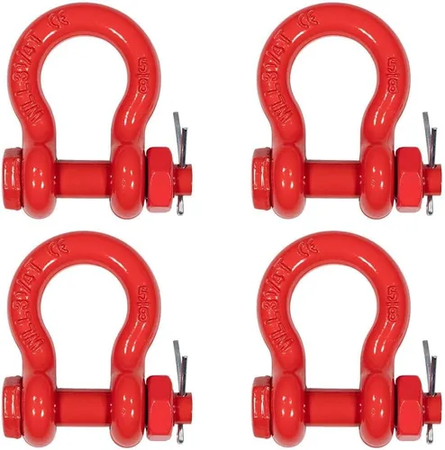 Miniatura 61 de Mytee Products - Grillete de anclaje forjado de 5/8" de acero al carbono con tornillo de aleación, 3.25 toneladas (6,500 libras) de capacidad de 20