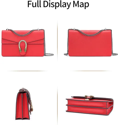 Miniatura 2 de Women's Shoulder Bag,Genuine Leather Bag Tote Handbag,Cute Stylish Crossbody Bags Mini Clutch Purse for Work Shopping Outings