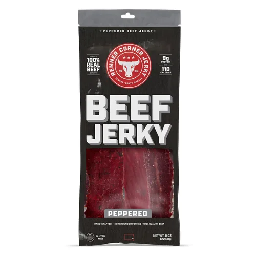 Miniatura 19 de Renner Corner Jerky's Maple Jalapeño Beef Jerky (2.5 onzas) - 100% natural, carne de res premium hecha a mano, fabricada en Dakota del Sur, sin