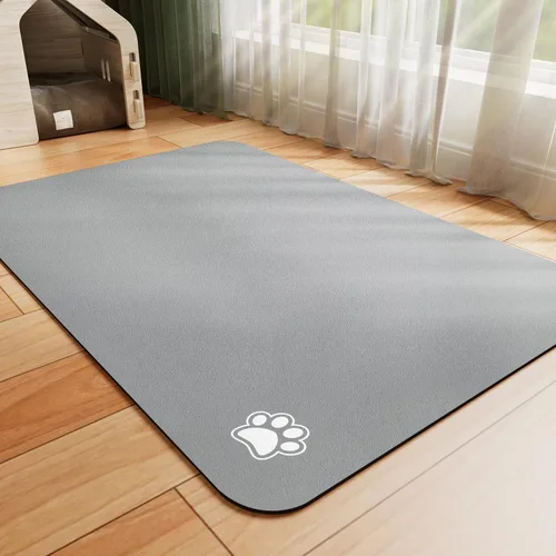 Miniatura 12 de HotLive Tapete de Comida para Perros - Tapete Absorbente para Gatos para Comida y Agua, Tapete para Tazón de Alimentación de Mascotas Sin Manchas