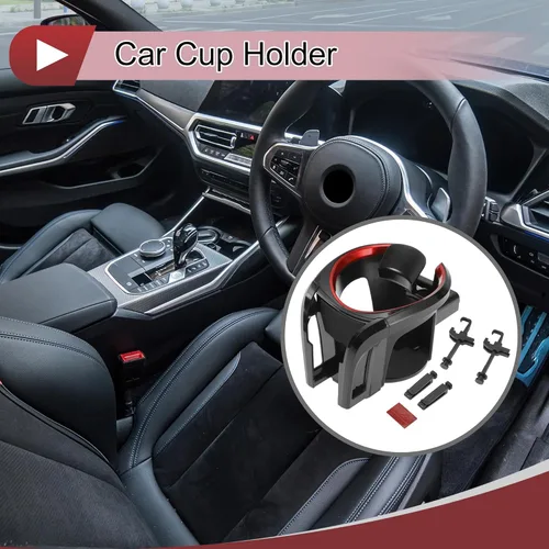 Miniatura 2 de 1 unids para la mayoría de los vehículos soporte ajustable de la taza del coche 2 en 1 soporte ajustable del teléfono soporte de la taza