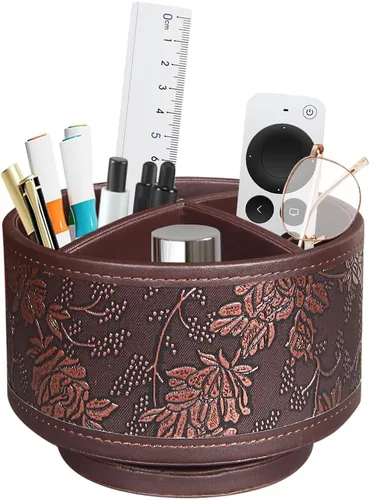 Miniatura 12 de Organizador para controles remotos de TV para mesa, porta lapiceros giratorio de 360 grados para organizadores y accesorios de escritorio, Playa