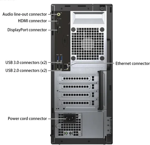 Miniatura 4 de Dell OptiPlex 3040 Mini Tower Computadora de sobremesa, Quad-Core i5-6500 hasta 3.6 GHz, 8 GB de RAM, 256 GB SSD, teclado y mouse, WiFi, BT, Windows