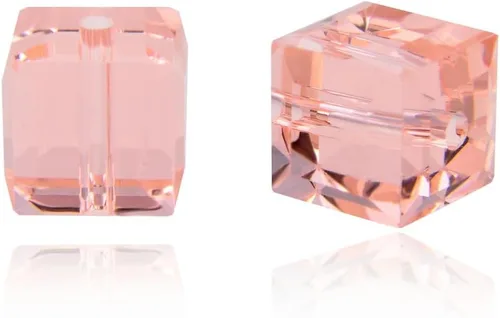 Miniatura 13 de 50 piezas Adabele cuentas austriacas de 6 mm de cristal facetado en cubo amatista sueltas, compatibles con cristales Swarovski Preciosa 5601 SSC611