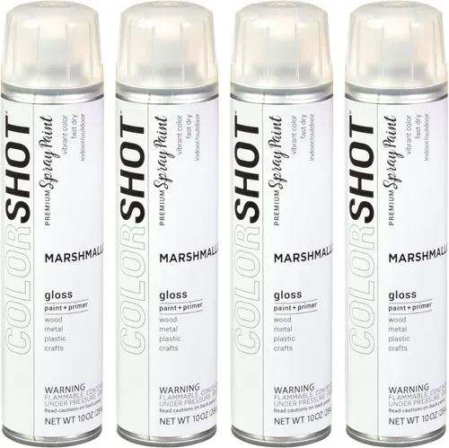 Miniatura 46 de COLORSHOT Pintura en aerosol brillante, aromaterapia (lavanda) 10 onzas, paquete de 4, pintura acrílica de secado rápido, uso en interiores