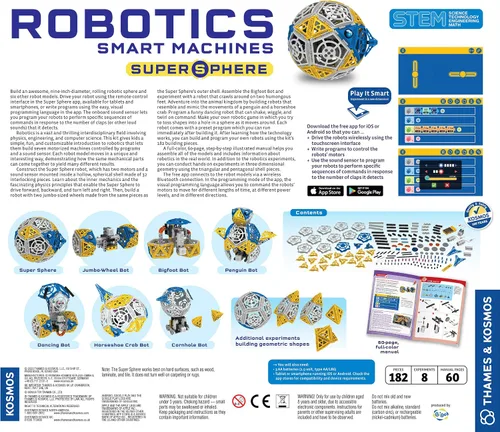 Miniatura 2 de Thames & Kosmos Robotics: Smart Machines - Kit de experimentos STEM Super Sphere Construye y programa una esfera robótica de 9 pulgadas + 6 otros