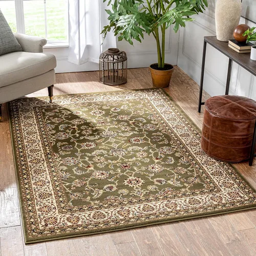 Miniatura 16 de Well Woven Barclay Collection Sarouk - Alfombra de área azul claro de 6 x 9 pies, para sala de estar, dormitorio y comedor
