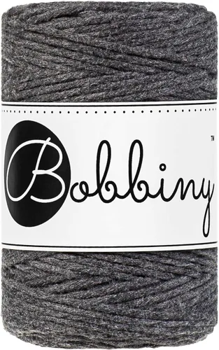 Miniatura 13 de Bobbiny Cordón de macramé de una sola capa para bebé de 0.069 pulgadas (100% algodón reciclado)
