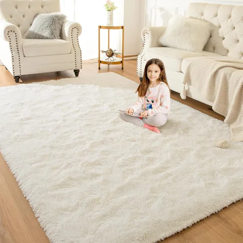 Miniatura 2 de Softlife - Alfombra para sala de estar de 1.8 x 2.7 m, alfombra de área para dormitorio, alfombras súper suaves y peludas para habitación de niños